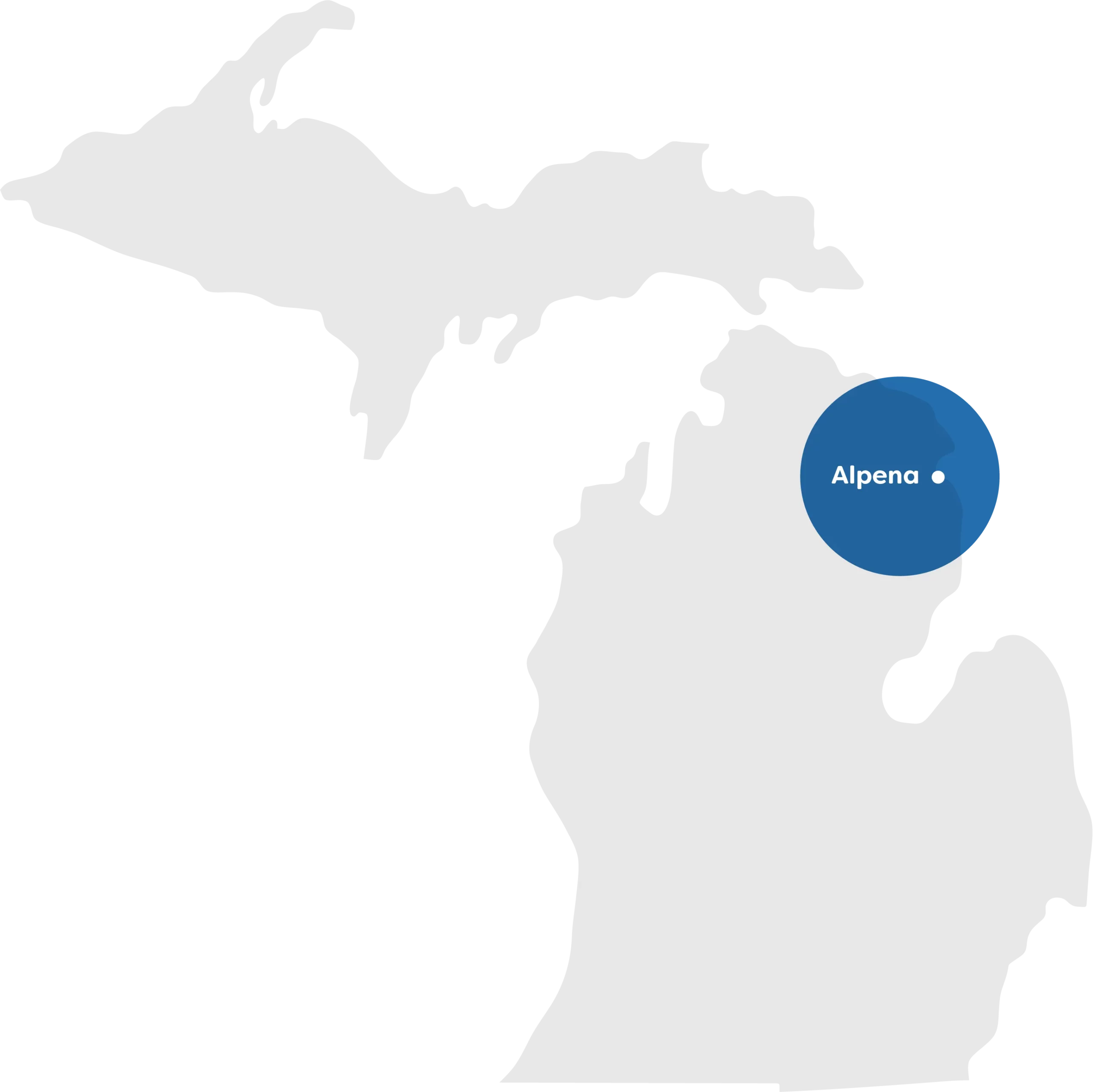 Lakeshore Fiber service area