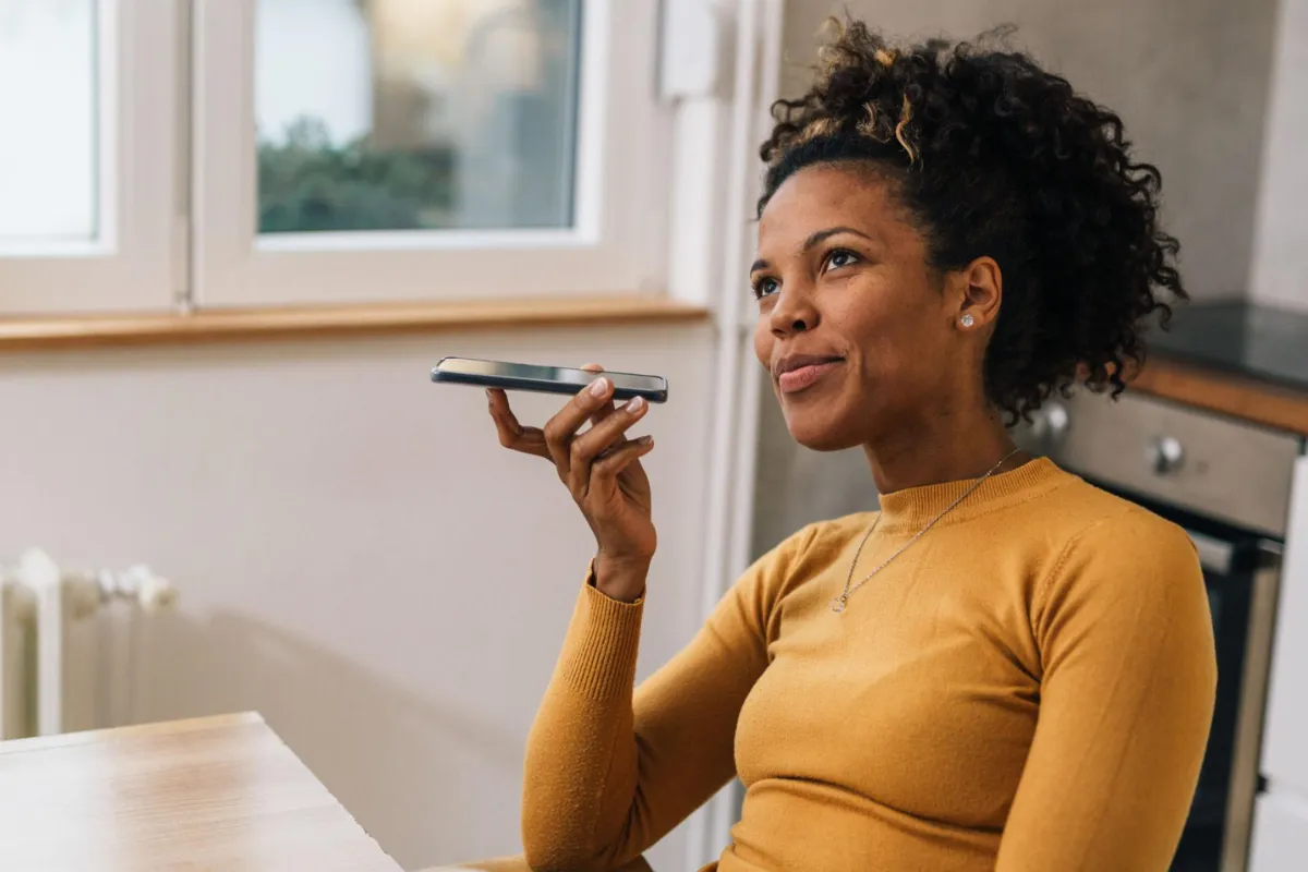 woman talking on phone