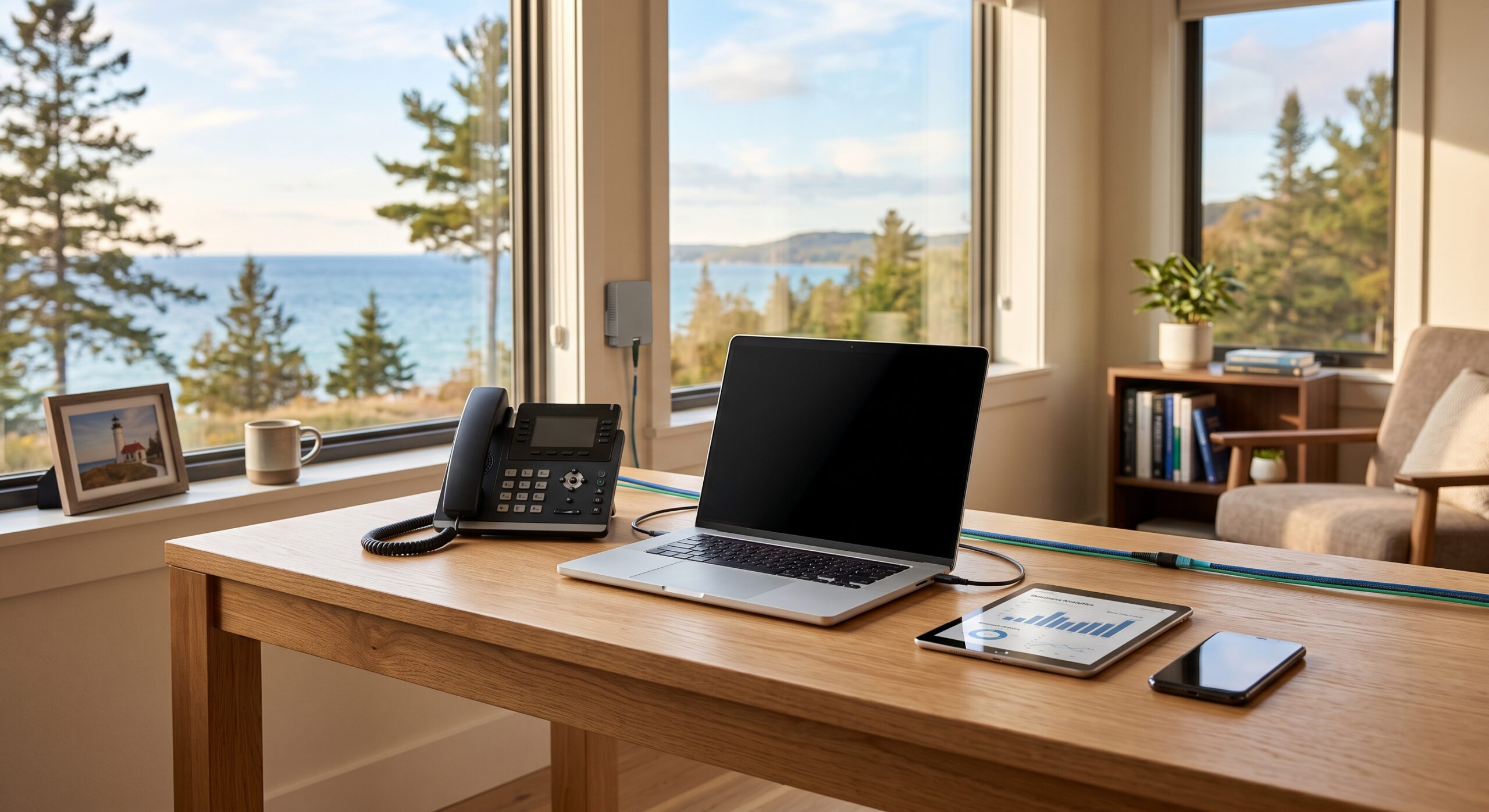 Ooma Phone Service for homes and businesses powered by Lakeshore Fiber fiber internet