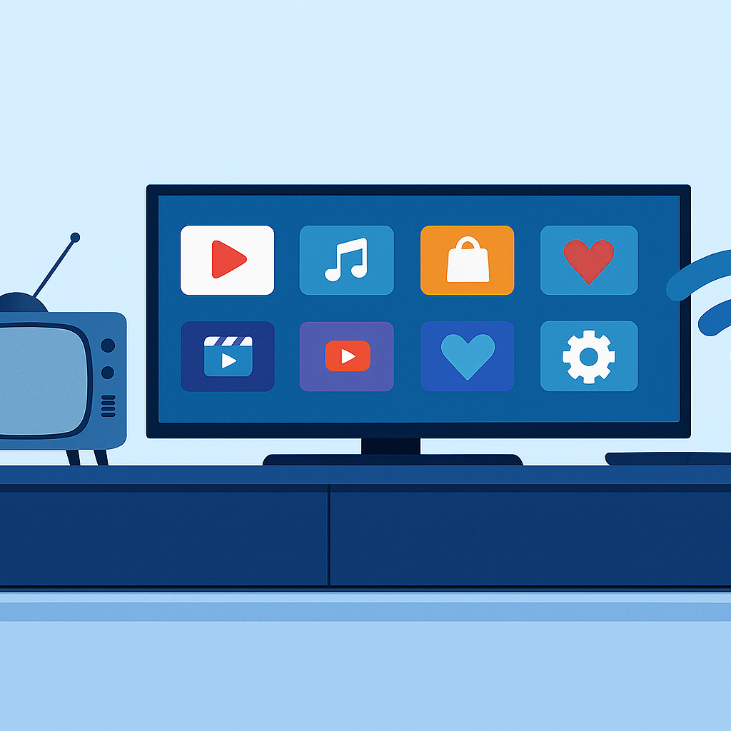 Smart TV internet usage compared to a regular TV on a home Wi‑Fi network
